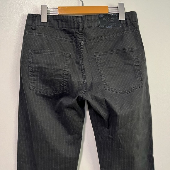 Zara Man Young Division Black Pinstripe Pants – Size 31 - Picture 7 of 12